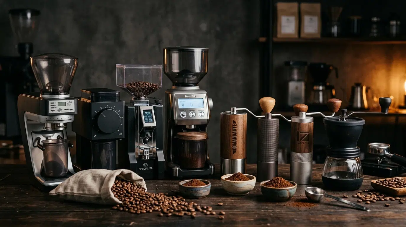 Meilleurs Moulins à Café 2026 : Comparatif Électriques et Manuels