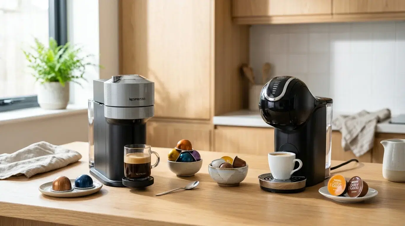 Nespresso vs Dolce Gusto : Le Match des Capsules 2026